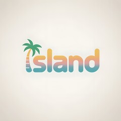 Obraz premium Island-Themed Typography Art | Tropical Beach-Inspired
