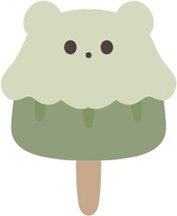 Matcha ice cream, green tea ice cream