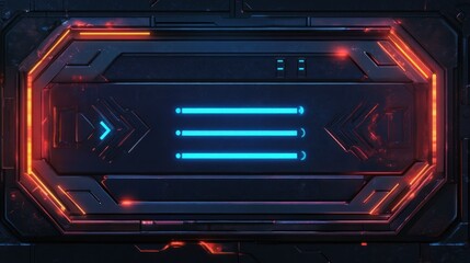 Obraz premium Futuristic Interface Panel