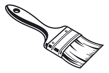 Colorful Paint Brushes Clipart  Artistic DIY Design Tools