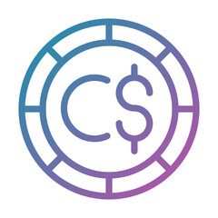 Canadian Dollar Icon