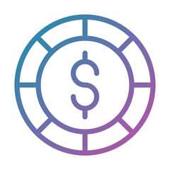 Dollar Coin Icon