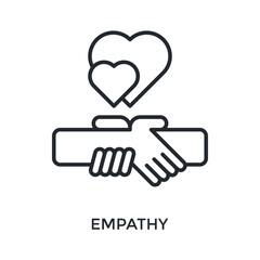 Empathy Icon Outline Style. Vector Illustration For Graphic Design