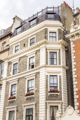 Typical brick building in London, England
