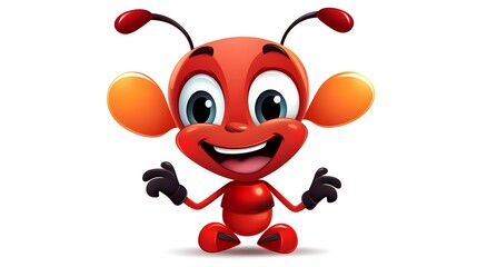 Professional Cute Ant Cartoon Vector Illustration for Design Projects