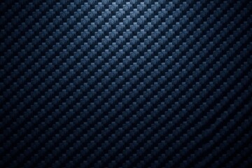 Abstract Dark Blue Carbon Fiber Texture Background