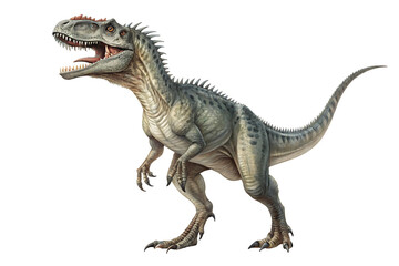 Obraz premium Ferocious Dinosaur Illustration Detailed Depiction of a Prehistoric Predator