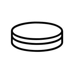 hockey puck on transparent background for web and graphic design