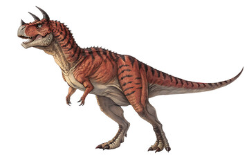 Fototapeta premium Ferocious Dinosaur Illustration Detailed Depiction of a Prehistoric Predator