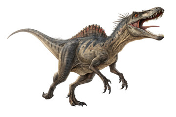 Obraz premium Ferocious Dinosaur Illustration Detailed Depiction of a Prehistoric Predator