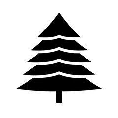 Obraz premium layered fir silhouette on transparent background for web and graphic design