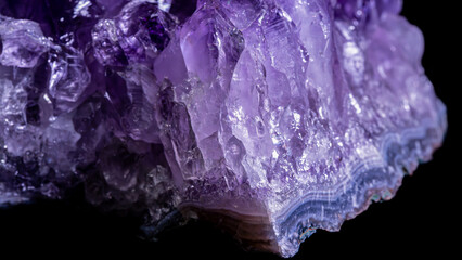 断層が美しいアメジスト