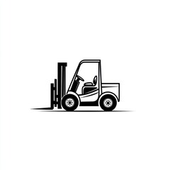 Naklejka premium Forklift warehouse transport logistics