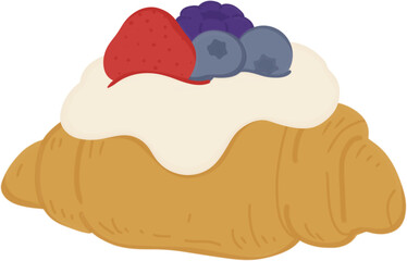 illustration croissant