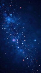 Close-up view of sparkling stars scattered across a deep blue night , twinkling, milky way, black