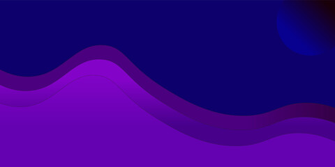 Abstract purple banner background. Graphic design banner pattern background template with dynamic curve shapes