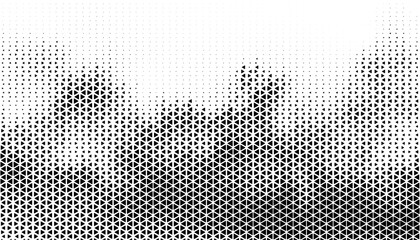 Black and white abstract geometric pattern with halftone transition effect for modern background and jersey design. Fully editable vector element. Vector Format Illustration. EPS10 
