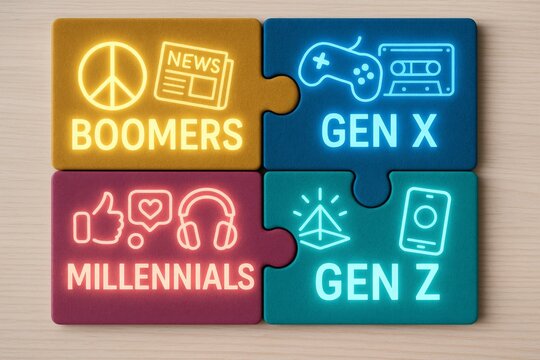 Boomers, Gen X, Millennials, and Gen Z in Modern Society