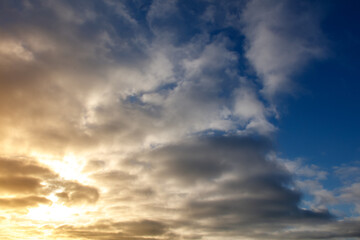 The sky is blue with a few clouds