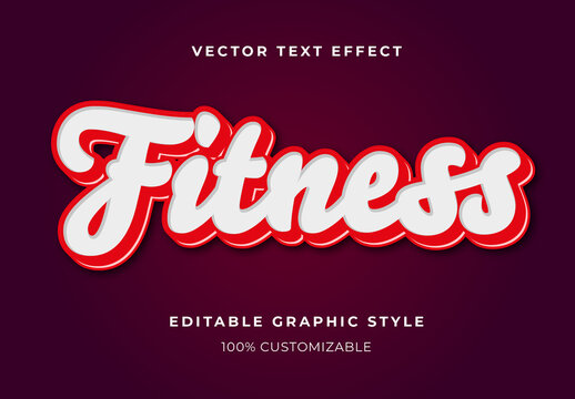 Red And White Script Font Sports Team Outlined Text Effect
