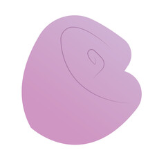 Pink floral petal swirl. Vector