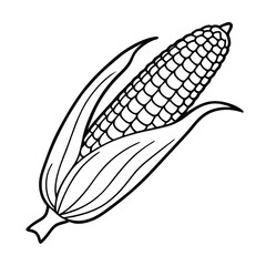 hand drawn vector illustration of corn