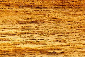 Layered Sandstone Wall Texture in Portu Maga
