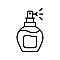 perfume bottle on transparent background for web and graphic design