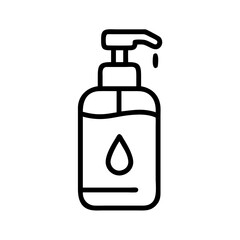 pump dispenser bottle on transparent background for web and graphic design