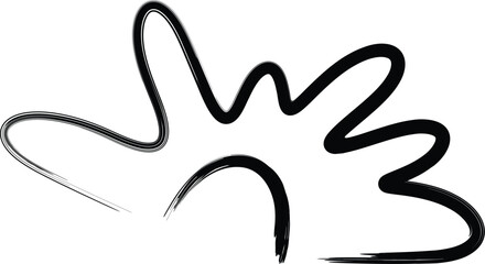 Abstract Hand-Drawn Squiggles: Expressive Ink Strokes for Creative Elements