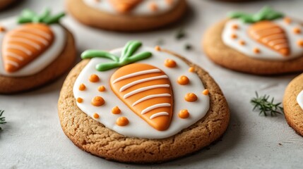 Gingerbread cookies with icing for Easter