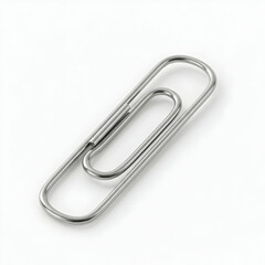 Silver Metal Paperclip