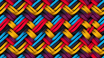 Intricate Contrast Knitted Seamless Ornate Pattern for Design Projects