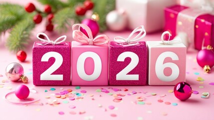 New Year greeting card