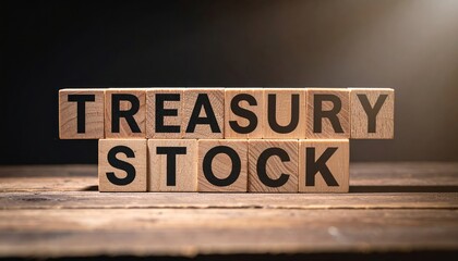 Treasury stock closeup on rustic table with dramatic lighting business concept still life photography
