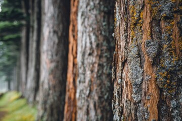 Fototapeta premium Close-up of weathered tree bark