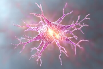 Artistic rendering of a chromosome with key parts like chromatids and telomeres