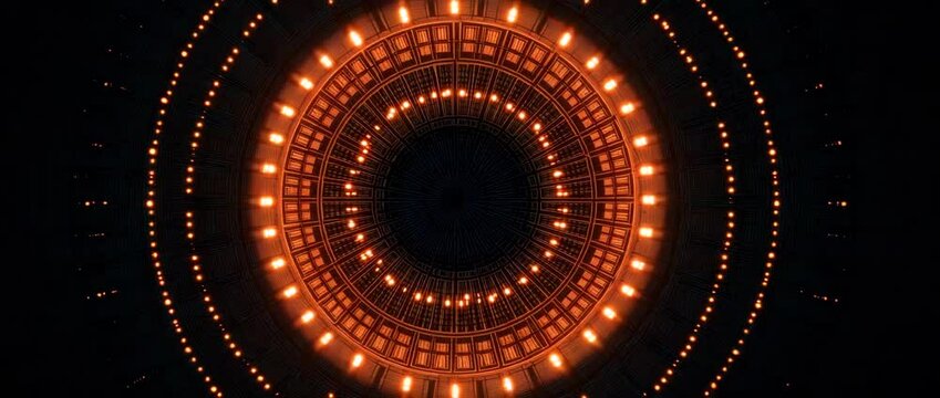 Futuristic glowing energy ring animation, glowing energy ring with sci-fi effects, glowing energy ring design in motion background