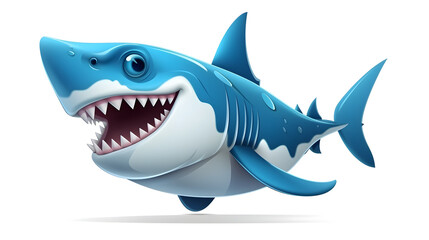 Professional Creative Shark Cartoon Vector Illustration for Various Design Projects