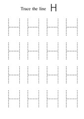 Trace the letter work sheet 