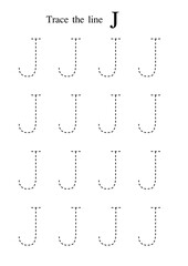 Trace the letter work sheet 