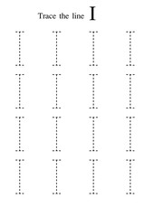 Trace the letter work sheet 