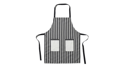 Apron barber shop. Striped Apron with Pockets Isolated on White Background