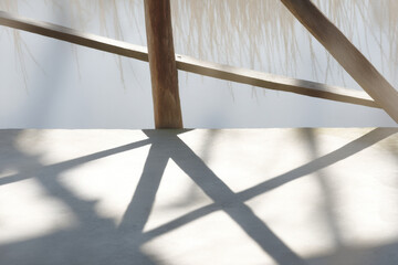 delta estuary in slovakia with long shadows and geometric patterns
