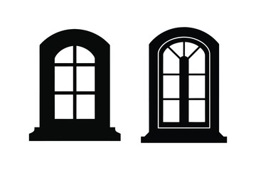 window Silhouette Vector illustration, window Silhouette bundle