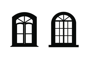 window Silhouette Vector illustration, window Silhouette bundle