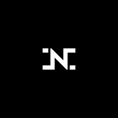 abstract letter n logo