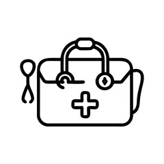 Icon of a doctorchest / first aid kit