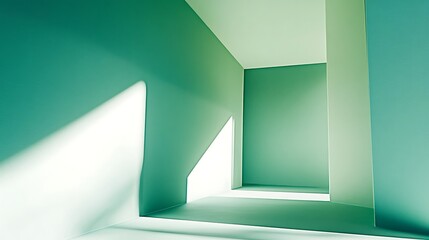 Fototapeta premium Abstract interior space, light and shadow