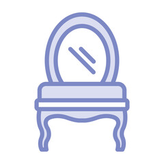Mirror duotone line icon, vector, pixel perfect, illustrator file
